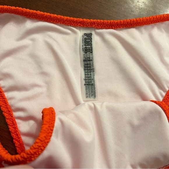 Women’s new VS PINK Orange high rise bikini bottoms size Large L - Picture 4 of 5
